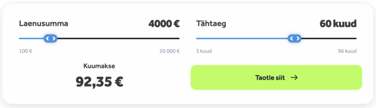 Laenud – juhend laenuvõimaluste kohta