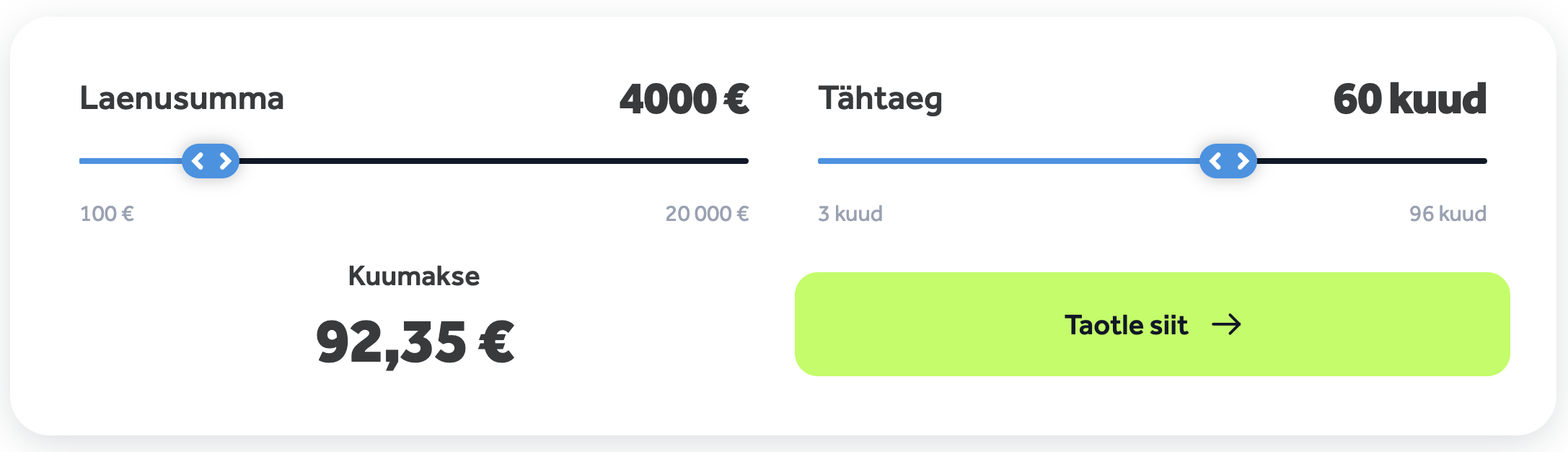 laenukalkulaator
